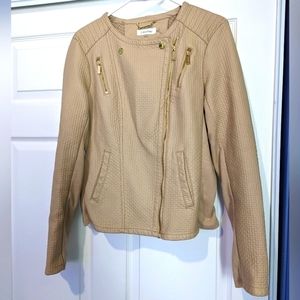 NWOT Calvin Klein Faux‎ leather jacket. Women's Medium.